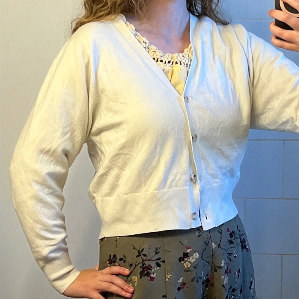 White Cardigan